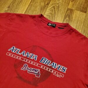 Vintage Atlanta Braves Shirt Adult Large Red Baseball MLB‎ Y2K 2007